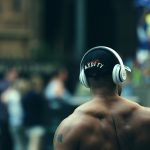 Man Wearing Headphones